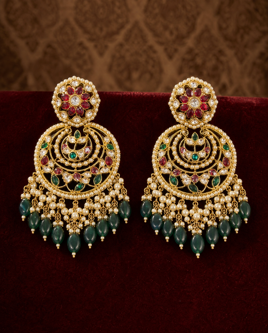 Classic Kundan Chandbali