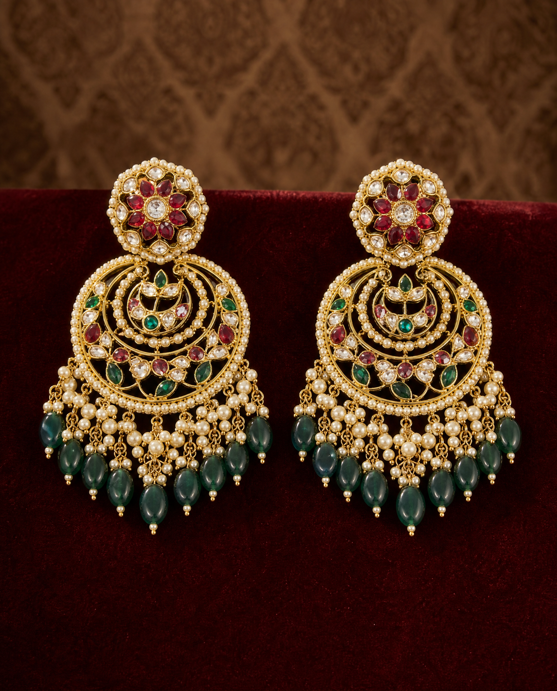 Classic Kundan Chandbali