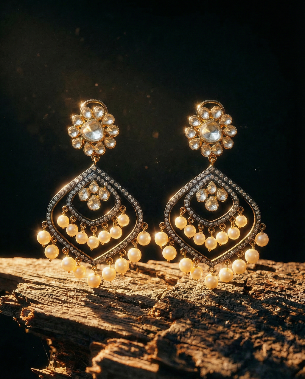 Antique Polki Earrings