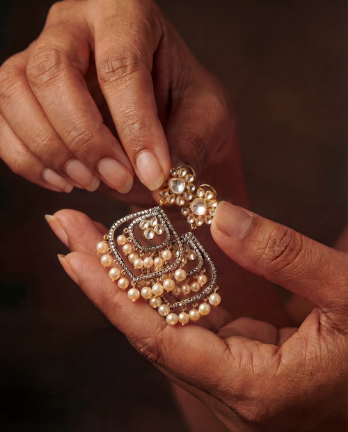 Antique Polki Earrings