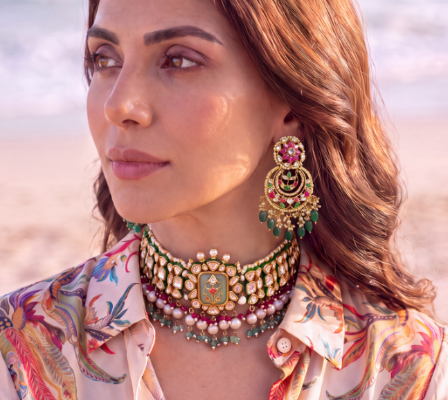 Classic Kundan Chandbali